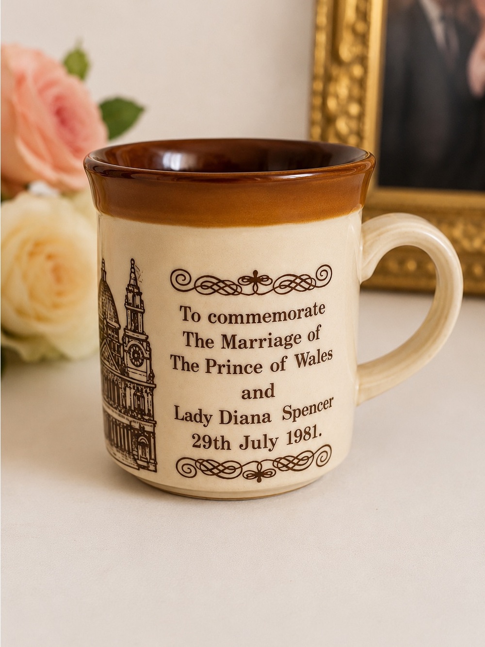 Vintage Biltons England 1981 Charles & Diana Royal Wedding Stoneware Mug